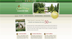 Desktop Screenshot of oakheadcaravanpark.co.uk