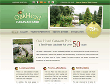 Tablet Screenshot of oakheadcaravanpark.co.uk